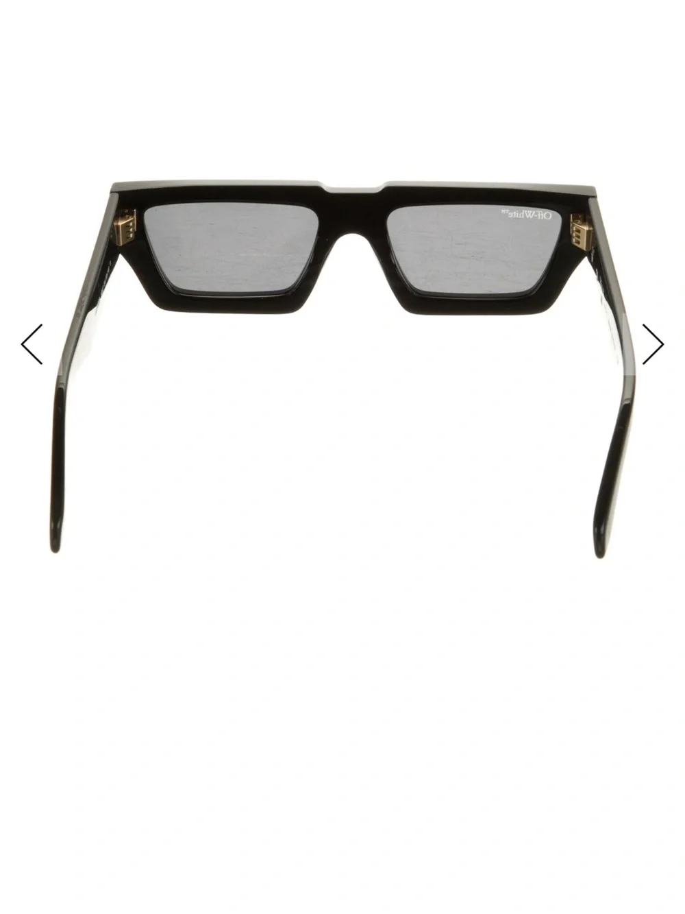 Off-White Black Rectangular Angular Sunglasses